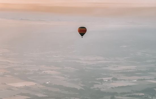 Hot Air Balloon At A Distance